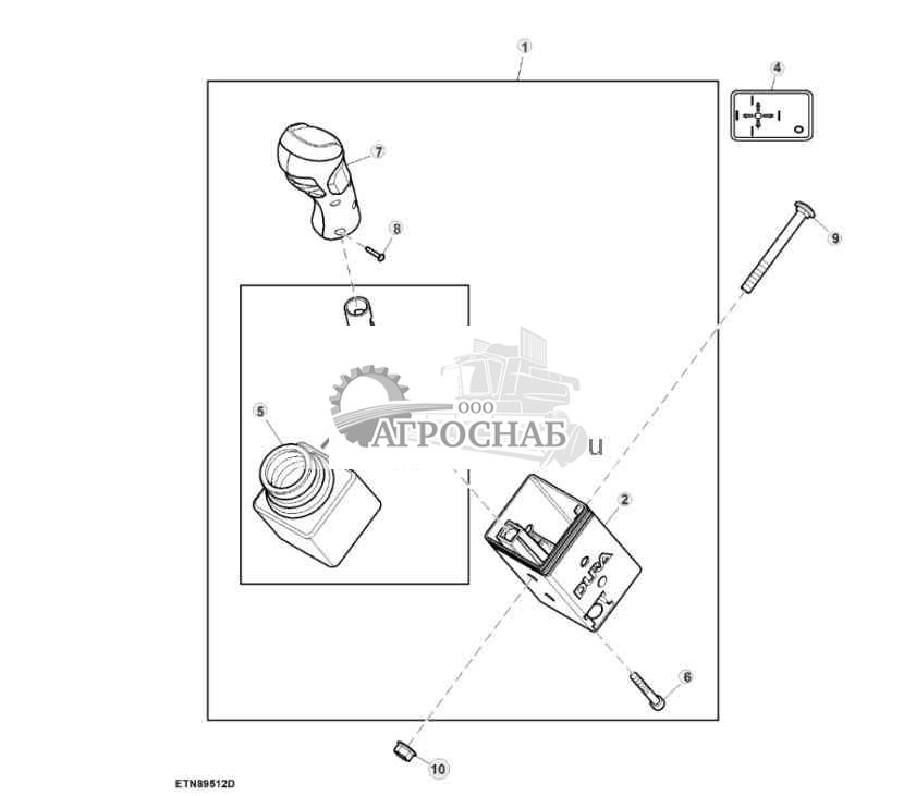 Multi Function Lever, Mechanical ICV, W 2-Functions 